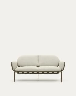 Joncols Outdoor Aluminium 2 Seater Sofa With Powder Coated Green Finish 165 Cm | Kave Home