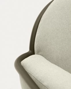 Joncols Outdoor Aluminium 3 Seater Sofa With Powder Coated Green Finish 225 Cm | Kave Home -Quality Furniture Store O1030030GP12 1D04