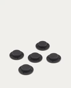 Set Of 5 Adjustable Feet With Adhesive For The Litto Shelves | Kave Home