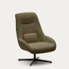 Celida Swivel Armchair In Dark Green Shearling And Steel With Black Finish | Kave Home 1 Celida Swivel Armchair In Dark Green Shearling And Steel With Black Finish | Kave Home -Quality Furniture Store S0900029J19 1V01