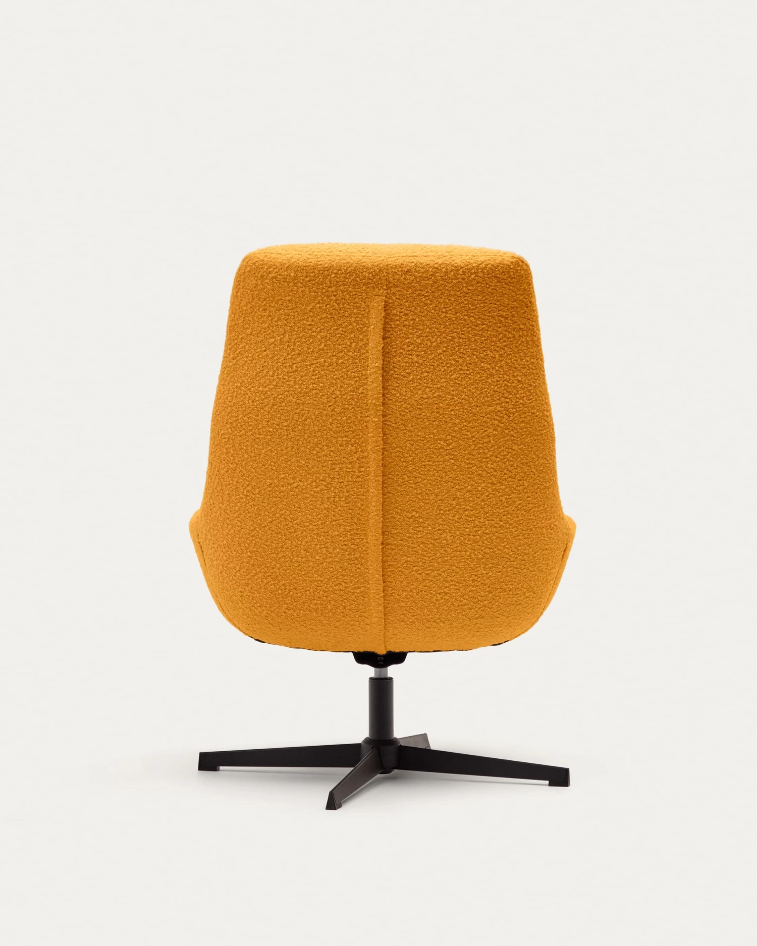Celida Swivel Armchair In Mustard Shearling And Steel With Black Finish | Kave Home 11 Celida Swivel Armchair In Mustard Shearling And Steel With Black Finish | Kave Home - Image 9