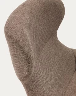 Belina Chenille Armchair In Light Brown And Steel With Black Finish | Kave Home 17 Belina Chenille Armchair In Light Brown And Steel With Black Finish | Kave Home -Quality Furniture Store S0900043BF11 1D03