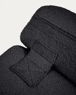 Club Armchair In Black Fleece | Kave Home -Quality Furniture Store S442J01 1D02