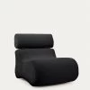 Club Armchair In Black Fleece | Kave Home 2 Club Armchair In Black Fleece | Kave Home -Quality Furniture Store S442J01 1V01