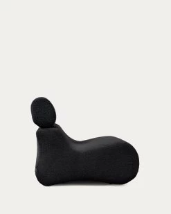 Club Armchair In Black Fleece | Kave Home -Quality Furniture Store S442J01 1V02