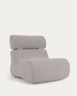 Club Armchair In Light Grey Fleece | Kave Home