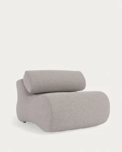 Club Armchair In Light Grey Fleece | Kave Home -Quality Furniture Store S442J14 1V06