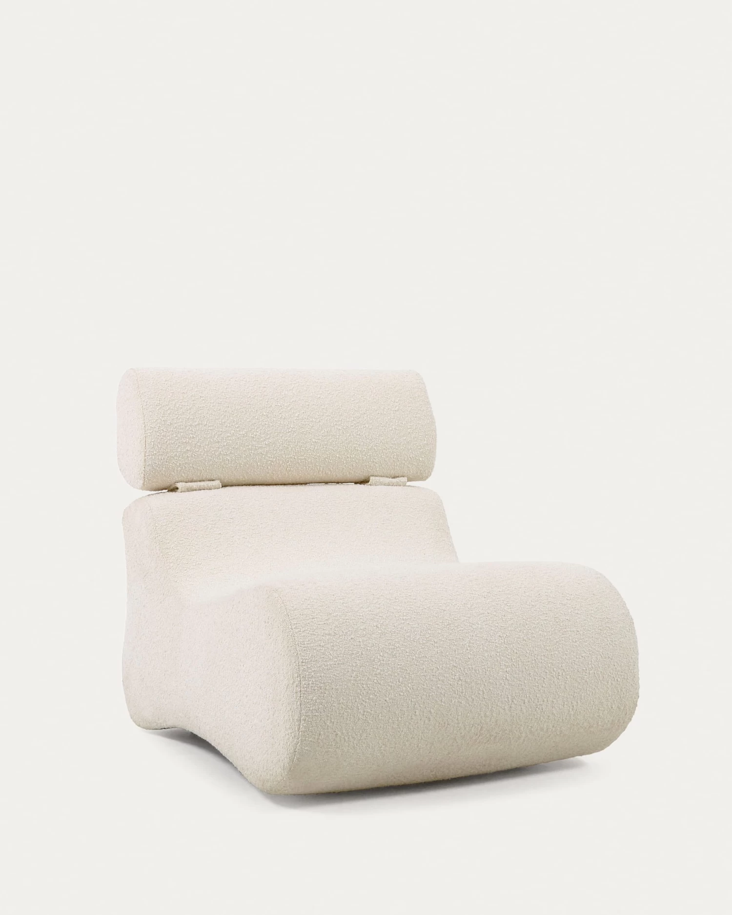 Club White Fleece Armchair | Kave Home 3 Club White Fleece Armchair | Kave Home