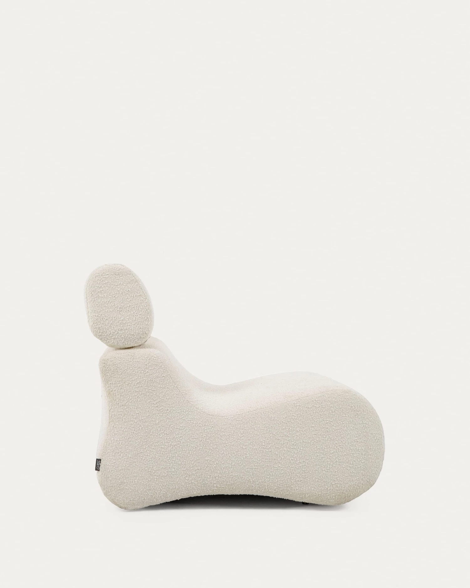 Club White Fleece Armchair | Kave Home 8 Club White Fleece Armchair | Kave Home - Image 6