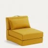 Arty Pouffe Bed In Mustard 70 X 89 (200) Cm | Kave Home