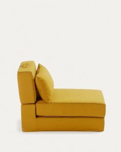 Arty Pouffe Bed In Mustard 70 X 89 (200) Cm | Kave Home -Quality Furniture Store S474VA81 1V02