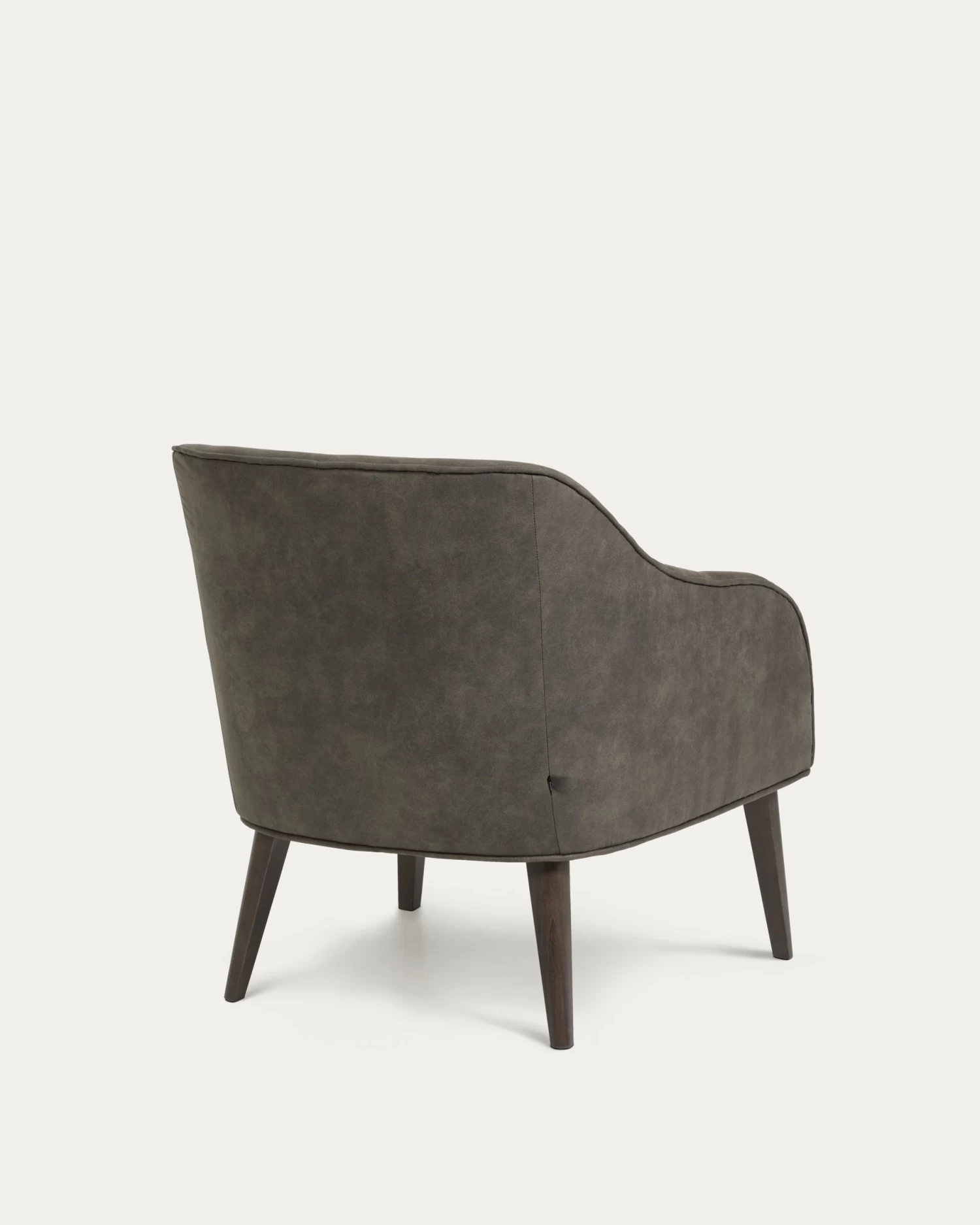Bobly Armchair In Grey With Wenge Finish Legs | Kave Home 10 Bobly Armchair In Grey With Wenge Finish Legs | Kave Home - Image 8