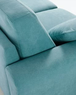 Narnia 3 Seater Sofa In Turquoise 192 Cm | Kave Home 6 Narnia 3 Seater Sofa In Turquoise 192 Cm | Kave Home -Quality Furniture Store S481LD80 1D01