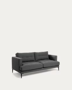 Tanya 2 Seater Sofa In Dark Grey 183 Cm | Kave Home