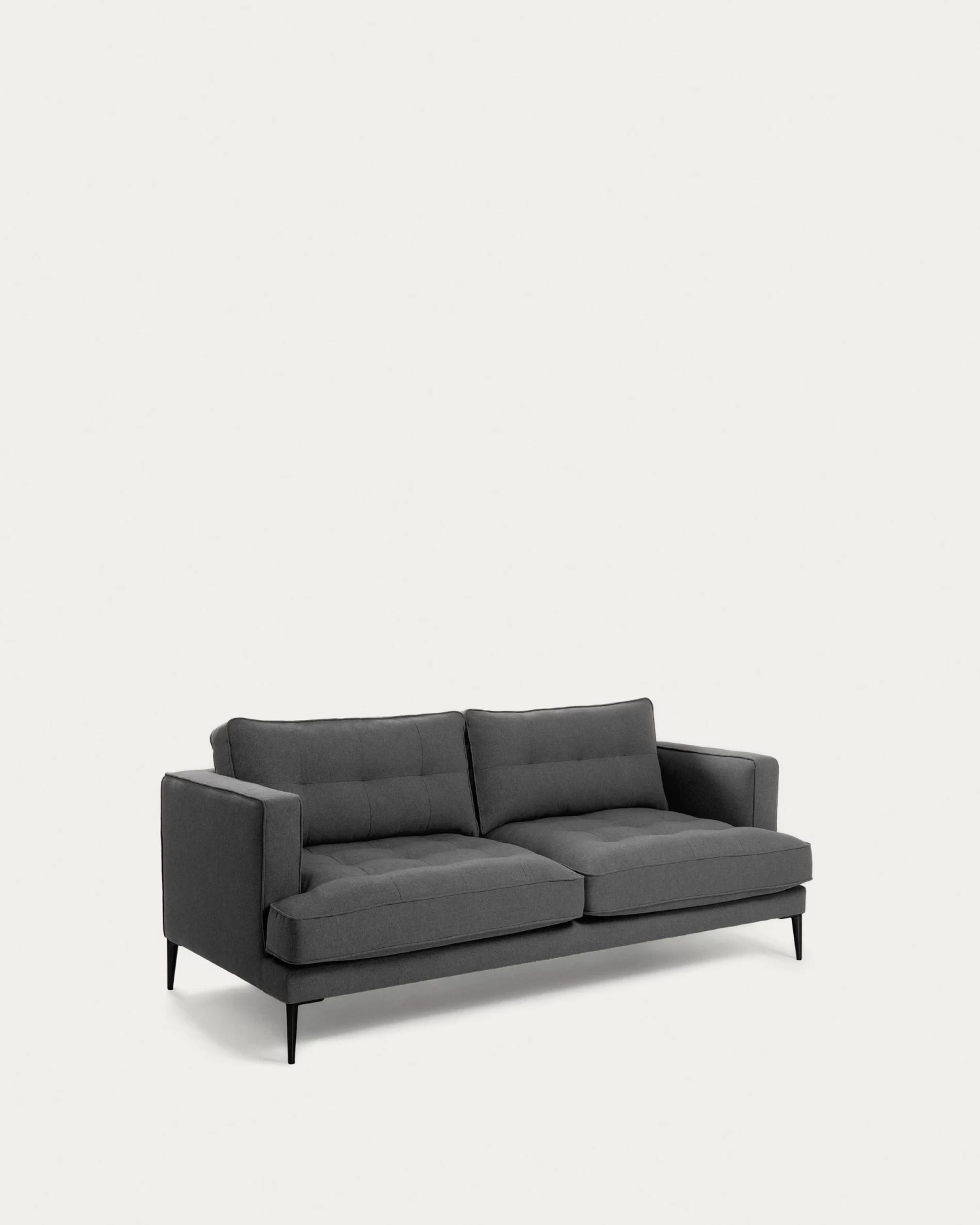 Tanya 2 Seater Sofa In Dark Grey 183 Cm | Kave Home 3 Tanya 2 Seater Sofa In Dark Grey 183 Cm | Kave Home