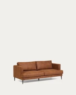 Tanya 2 Seater Sofa Upholstered In Light Brown 183 Cm | Kave Home -Quality Furniture Store S490PT86 1V02