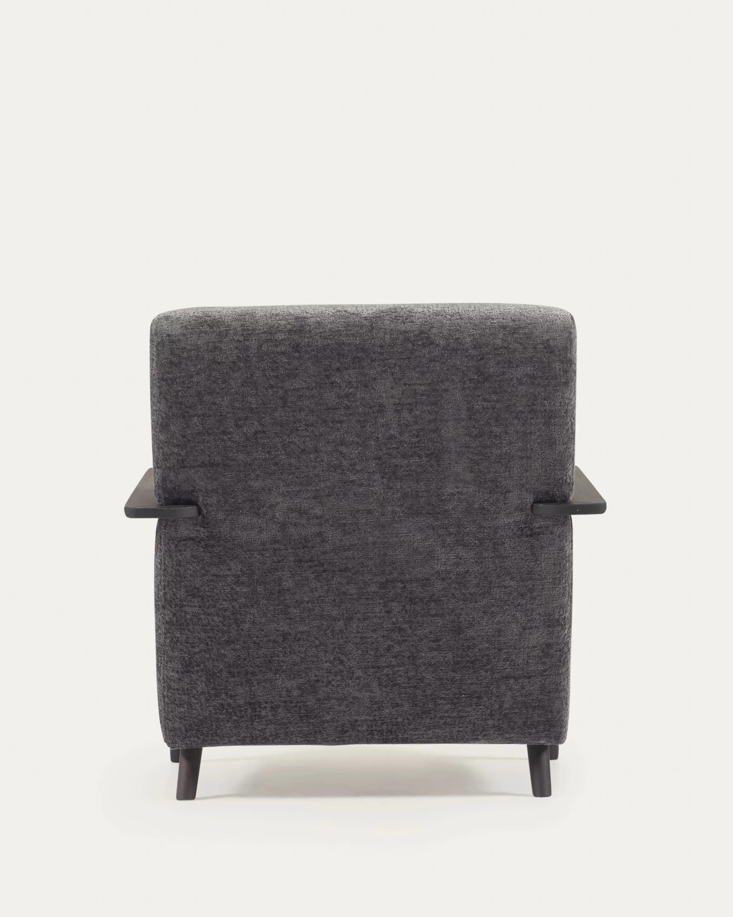 Meghan Armchair In Grey Chenille And Wood With Wenge Finish | Kave Home 11 Meghan Armchair In Grey Chenille And Wood With Wenge Finish | Kave Home - Image 9