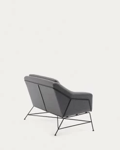 Brida 2 Seater Sofa In Dark Grey 128 Cm | Kave Home 19 Brida 2 Seater Sofa In Dark Grey 128 Cm | Kave Home -Quality Furniture Store S521J02 1V03