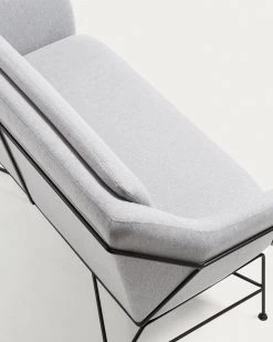 Brida 2 Seater Sofa In Lightgrey 128 Cm | Kave Home 16 Brida 2 Seater Sofa In Lightgrey 128 Cm | Kave Home -Quality Furniture Store S521J03 1D02