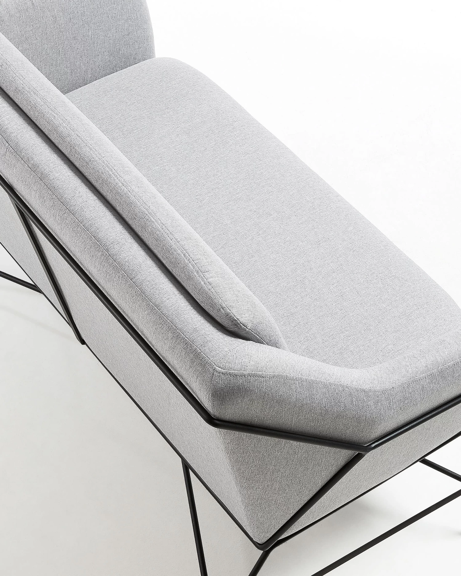 Brida 2 Seater Sofa In Lightgrey 128 Cm | Kave Home 11 Brida 2 Seater Sofa In Lightgrey 128 Cm | Kave Home - Image 9