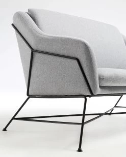 Brida 2 Seater Sofa In Lightgrey 128 Cm | Kave Home 21 Brida 2 Seater Sofa In Lightgrey 128 Cm | Kave Home -Quality Furniture Store S521J03 1D05