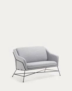 Brida 2 Seater Sofa In Lightgrey 128 Cm | Kave Home