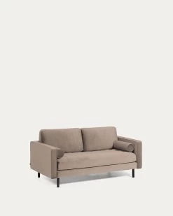 Debra 2 Seater Sofa In Beige Velvet 182 Cm | Kave Home -Quality Furniture Store S547JU85 1V02