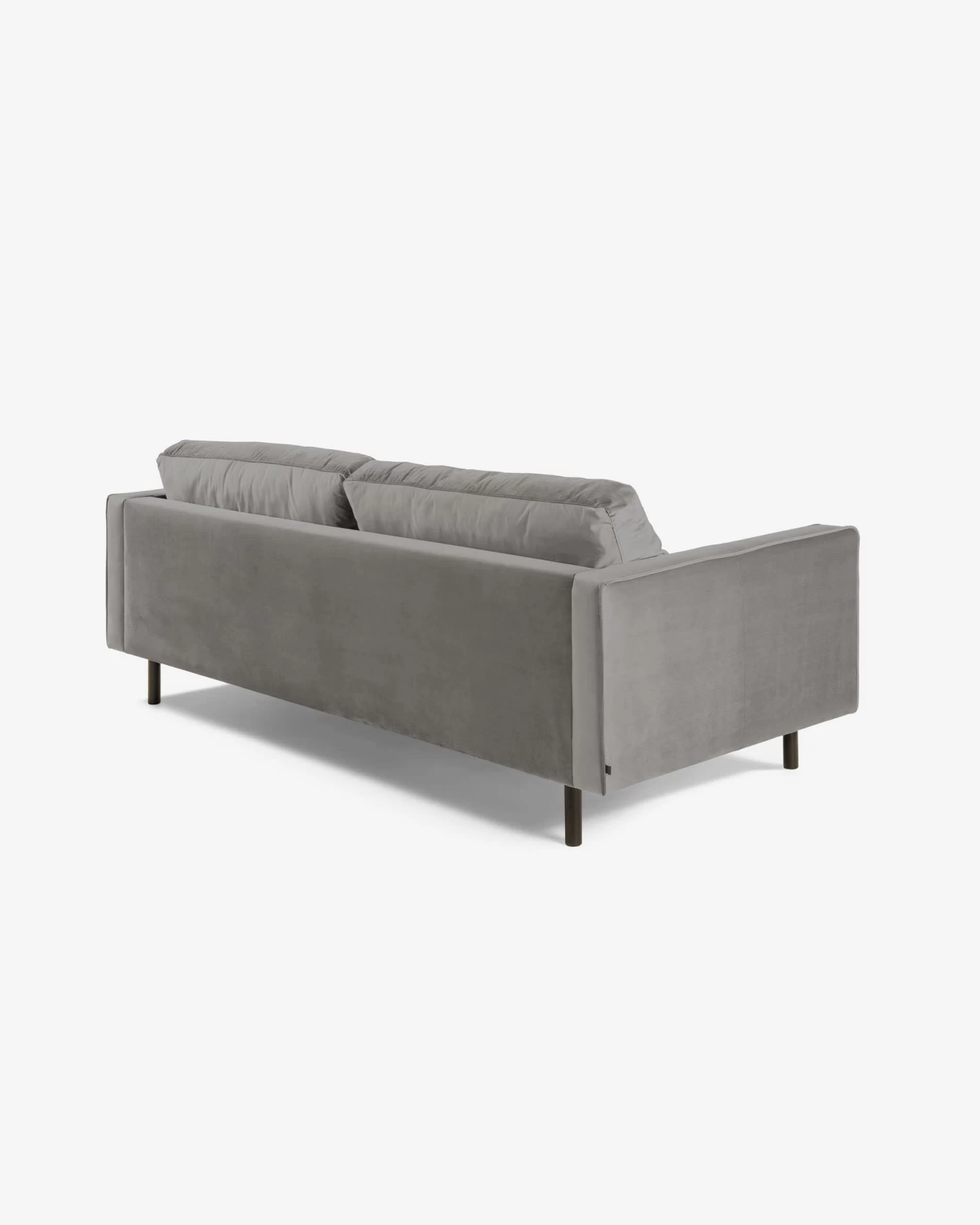 Debra 3 Seater Sofa In Grey Velvet 220 Cm | Kave Home 8 Debra 3 Seater Sofa In Grey Velvet 220 Cm | Kave Home - Image 6