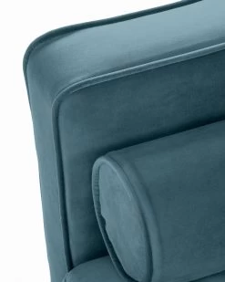 Debra 3 Seater Sofa In Turquoise Velvet 222 Cm | Kave Home -Quality Furniture Store S548JU80 1D02