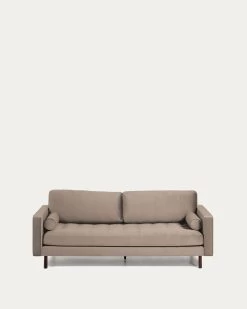 Debra 3 Seater Sofa In Beige Velvet 222 Cm | Kave Home