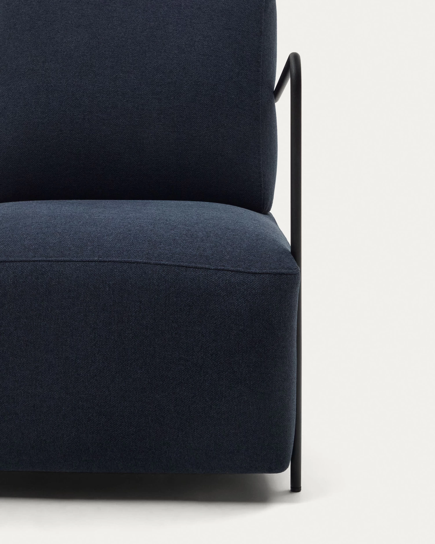 Gamer Armchair In Blue And Metal With Black Finish | Kave Home 5 Gamer Armchair In Blue And Metal With Black Finish | Kave Home - Image 3