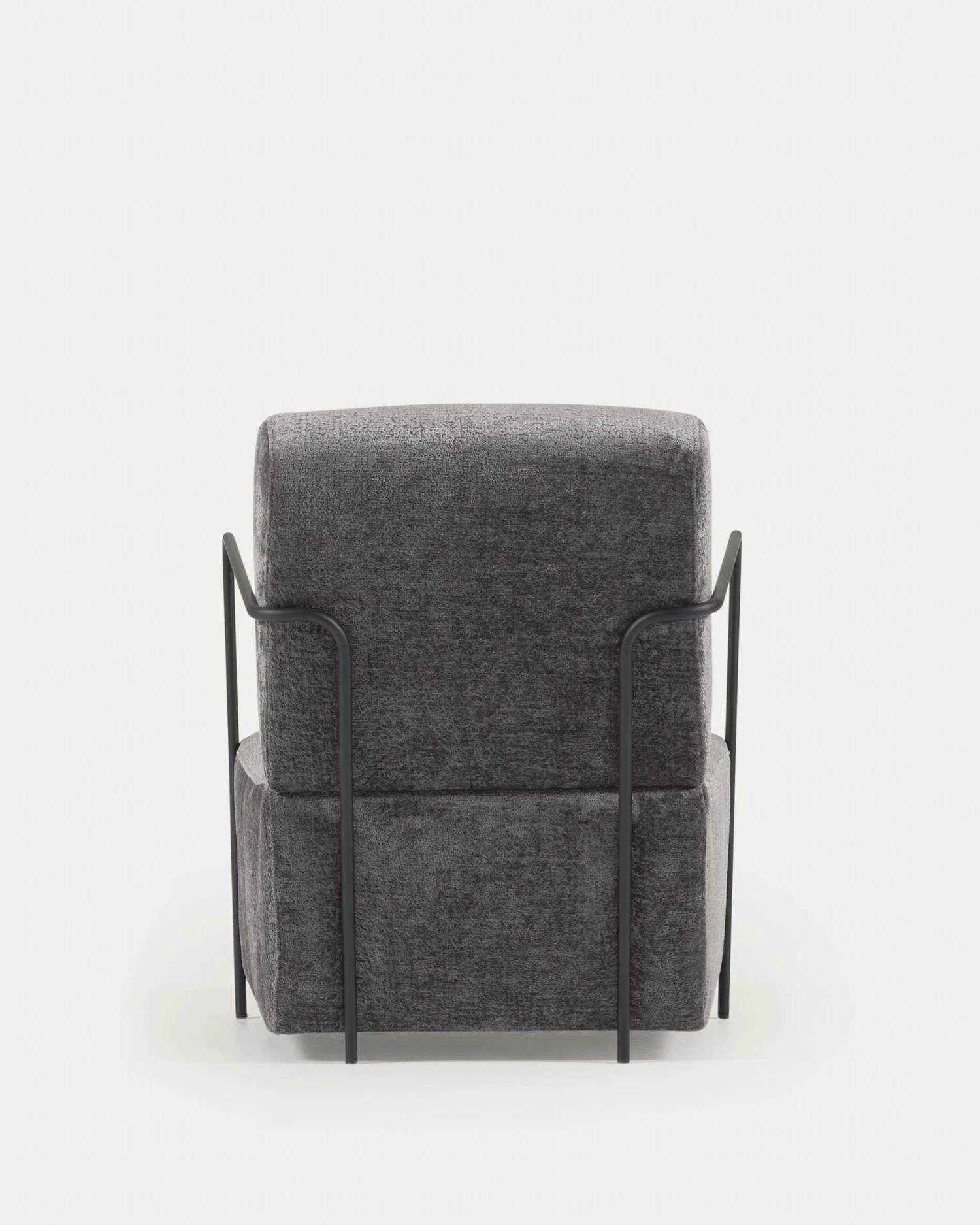 Gamer Armchair In Grey Chenille And Metal With Black Finish | Kave Home 11 Gamer Armchair In Grey Chenille And Metal With Black Finish | Kave Home - Image 9