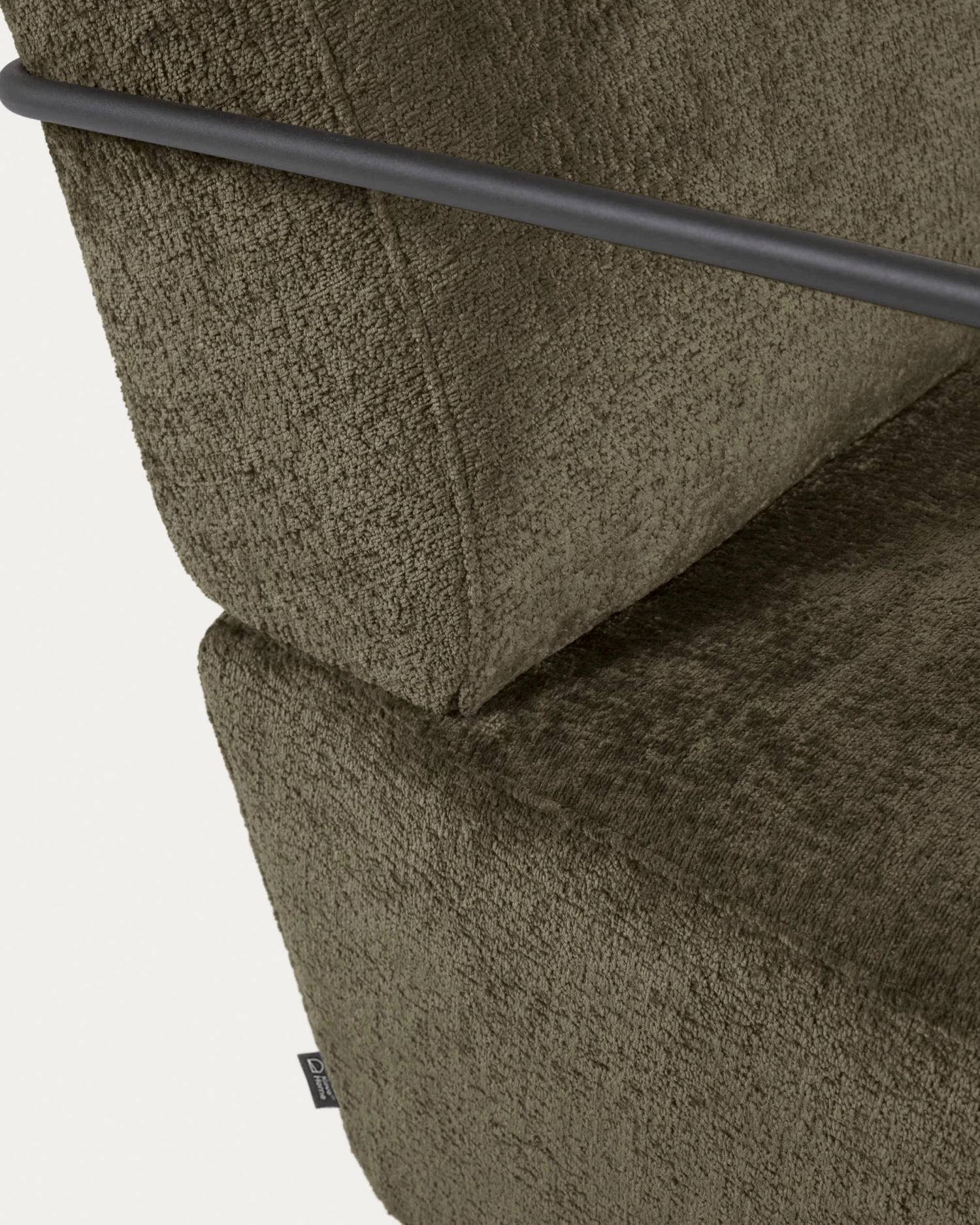 Gamer Armchair In Green Chenille And Metal With Black Finish | Kave Home 9 Gamer Armchair In Green Chenille And Metal With Black Finish | Kave Home - Image 7