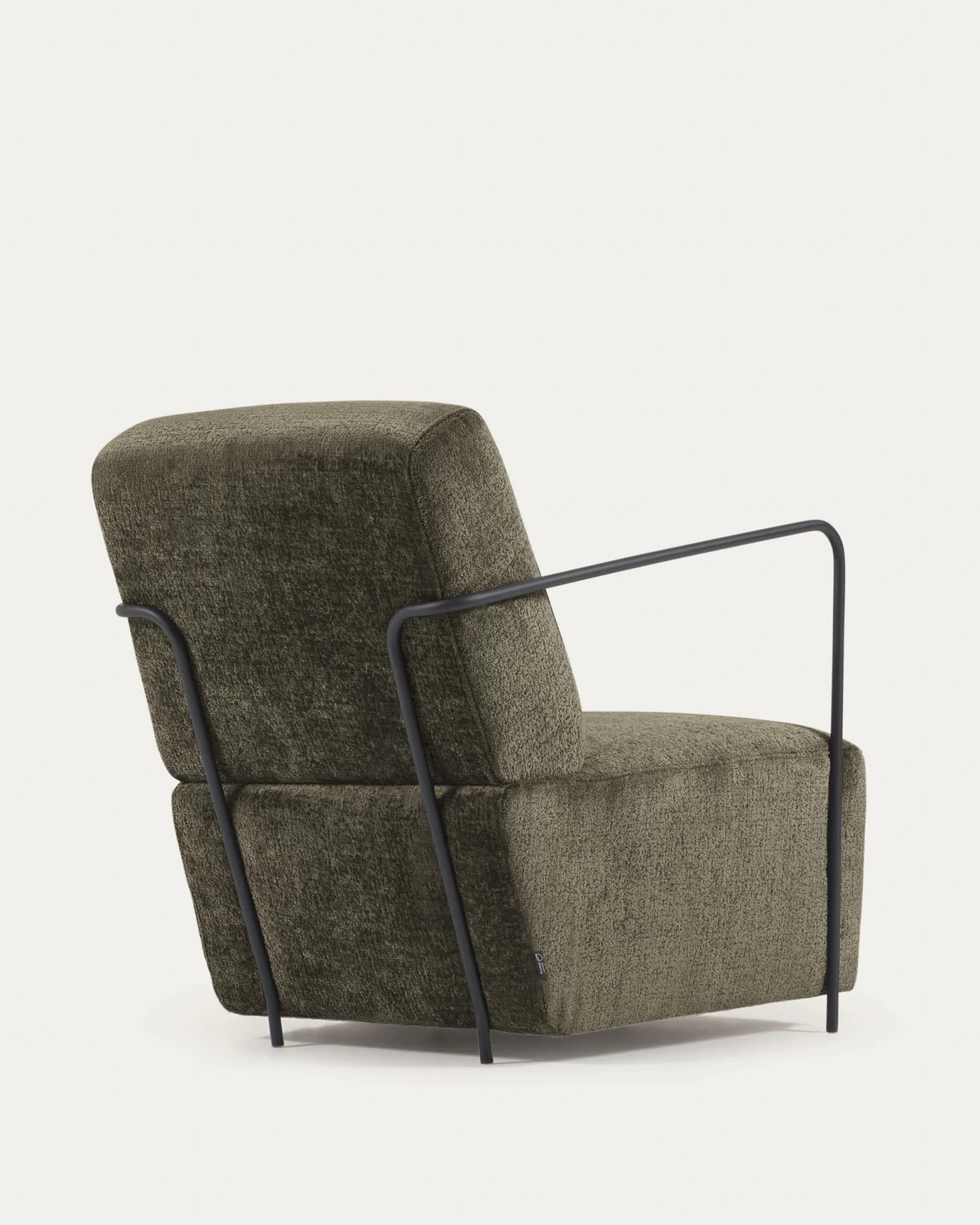 Gamer Armchair In Green Chenille And Metal With Black Finish | Kave Home 10 Gamer Armchair In Green Chenille And Metal With Black Finish | Kave Home - Image 8