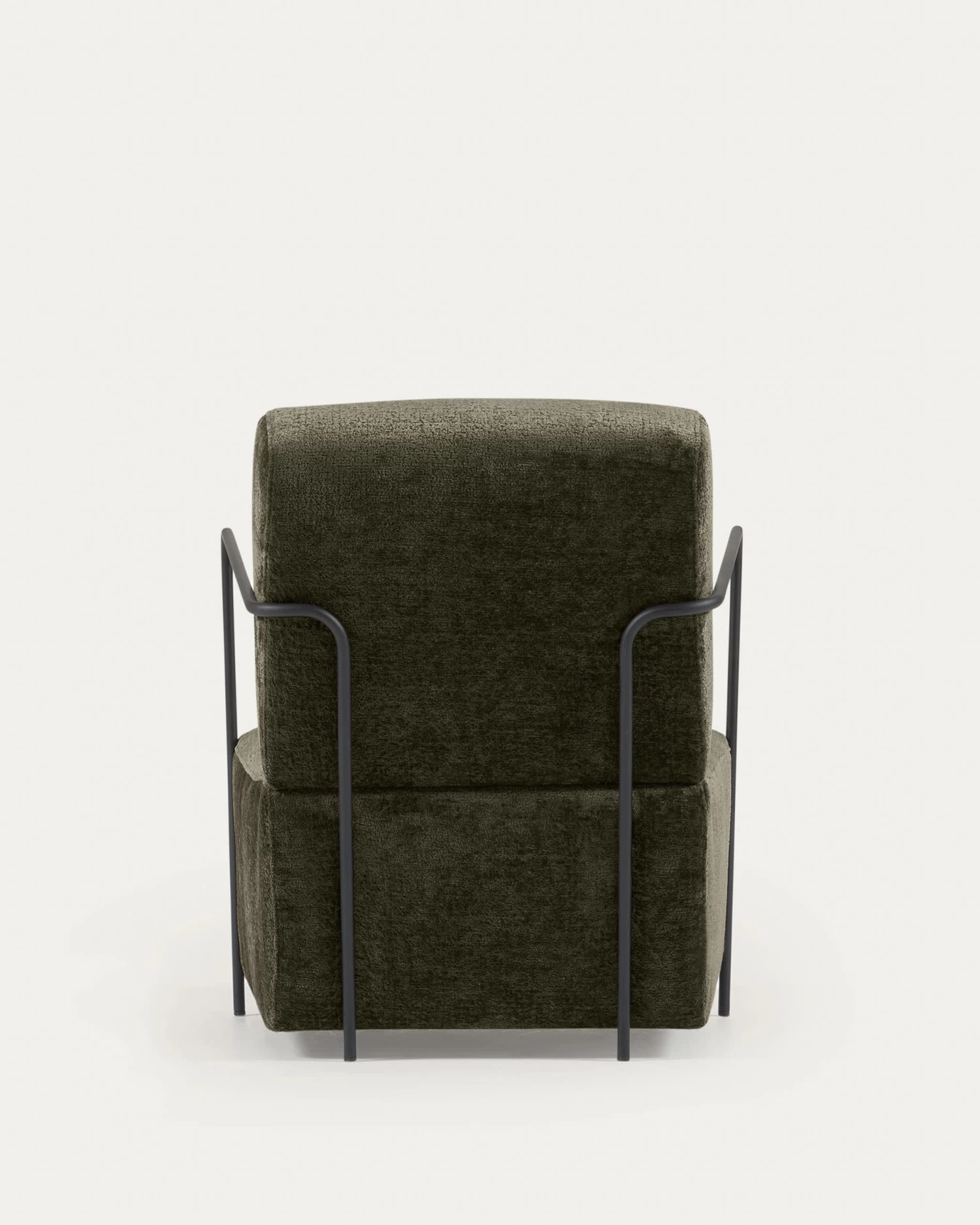 Gamer Armchair In Green Chenille And Metal With Black Finish | Kave Home 11 Gamer Armchair In Green Chenille And Metal With Black Finish | Kave Home - Image 9