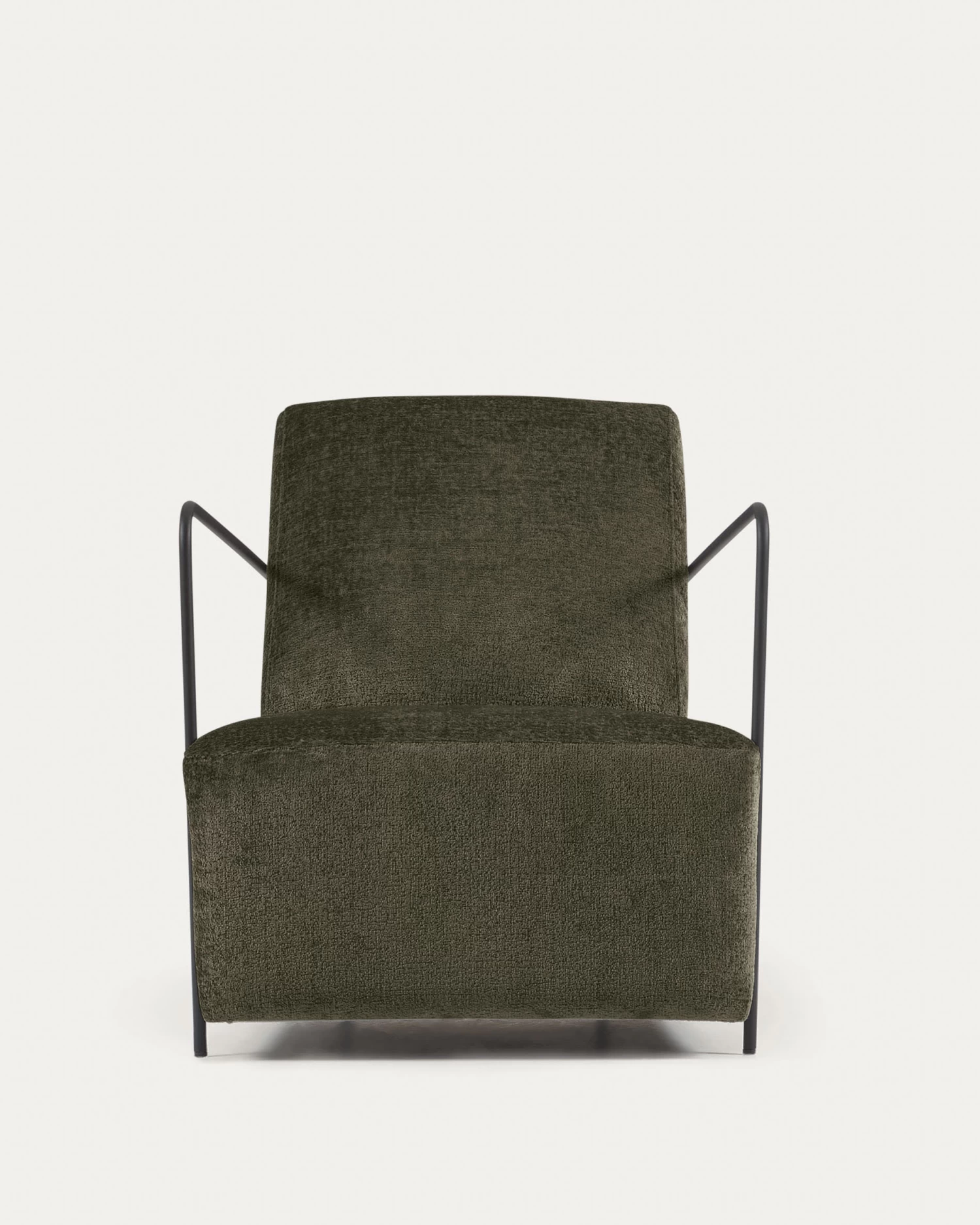 Gamer Armchair In Green Chenille And Metal With Black Finish | Kave Home 12 Gamer Armchair In Green Chenille And Metal With Black Finish | Kave Home - Image 10