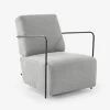 Gamer Armchair In Light Grey And Metal With Black Finish | Kave Home 1 Gamer Armchair In Light Grey And Metal With Black Finish | Kave Home -Quality Furniture Store S564PK03 1V01