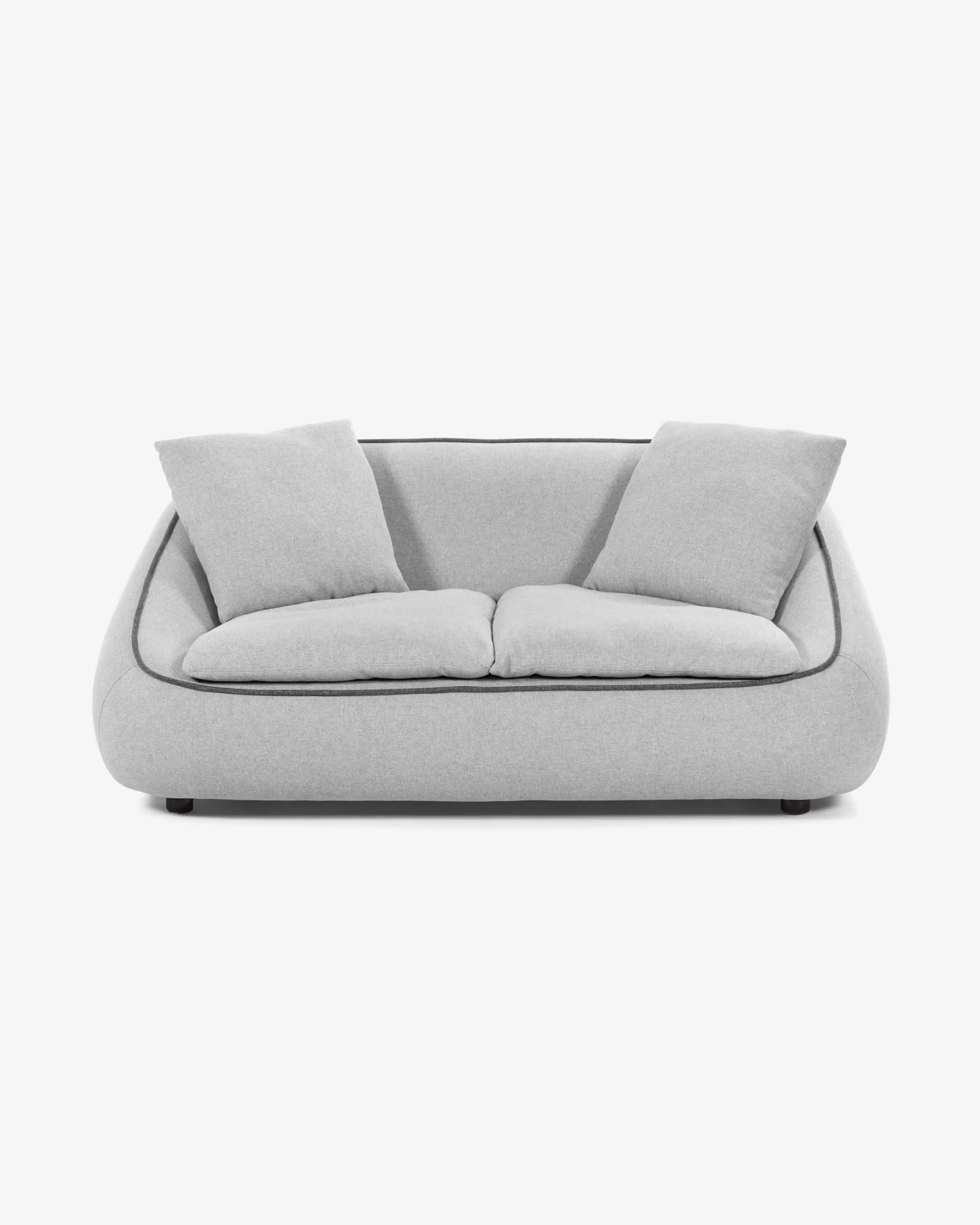 Safira 2-seater Sofa In Light Grey 180 Cm | Kave Home 3 Safira 2-seater Sofa In Light Grey 180 Cm | Kave Home