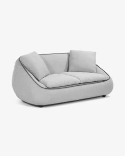 Safira 2-seater Sofa In Light Grey 180 Cm | Kave Home 8 Safira 2-seater Sofa In Light Grey 180 Cm | Kave Home -Quality Furniture Store S565J03 1V02