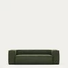Blok 3 Seater Sofa In Green Wide Seam Corduroy 240 Cm | Kave Home