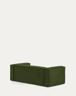 Blok 3 Seater Sofa In Green Wide Seam Corduroy 240 Cm | Kave Home -Quality Furniture Store S570LN19 1V04