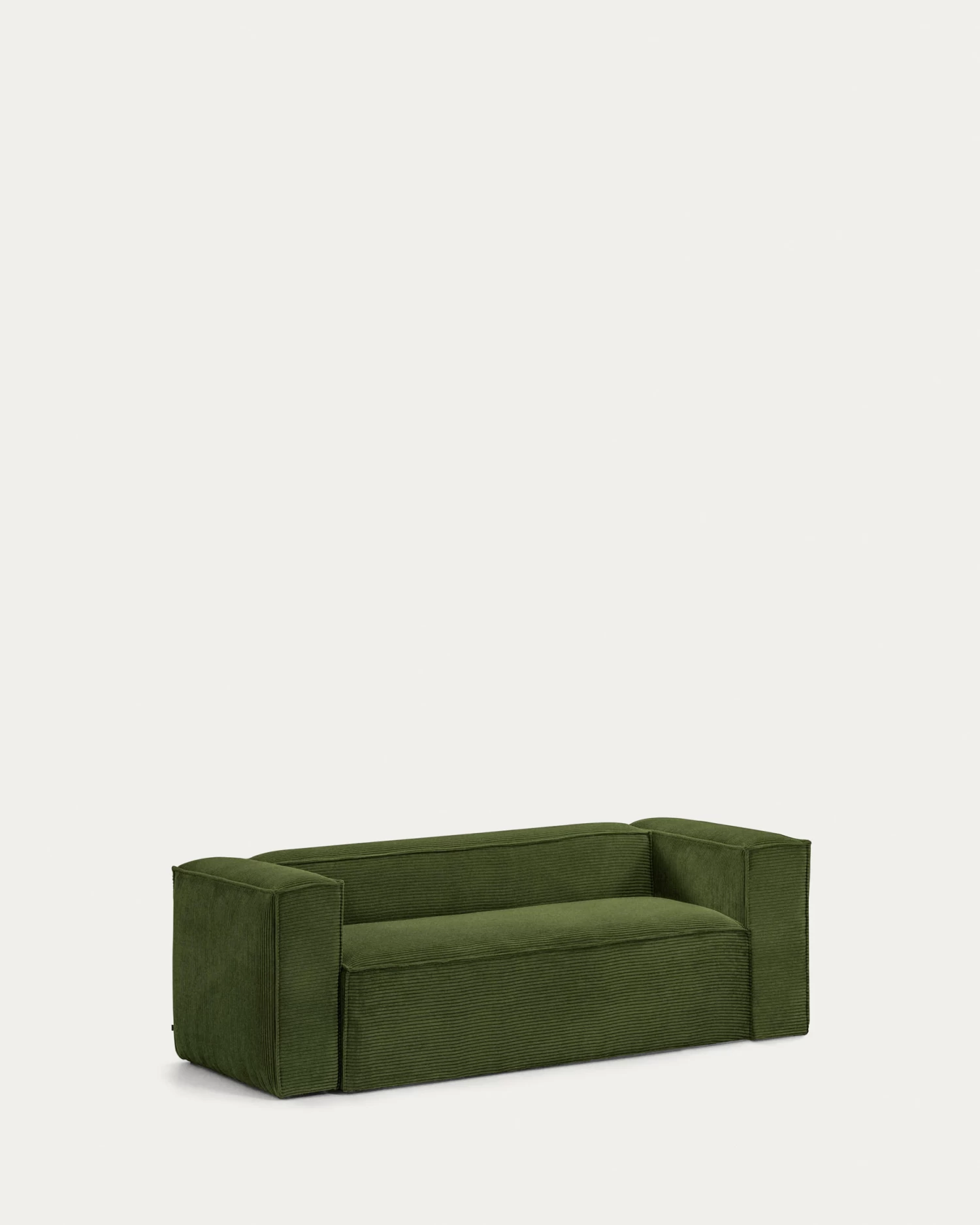 Blok 2 Seater Sofa In Green Wide Seam Corduroy 210 Cm | Kave Home 7 Blok 2 Seater Sofa In Green Wide Seam Corduroy 210 Cm | Kave Home - Image 5