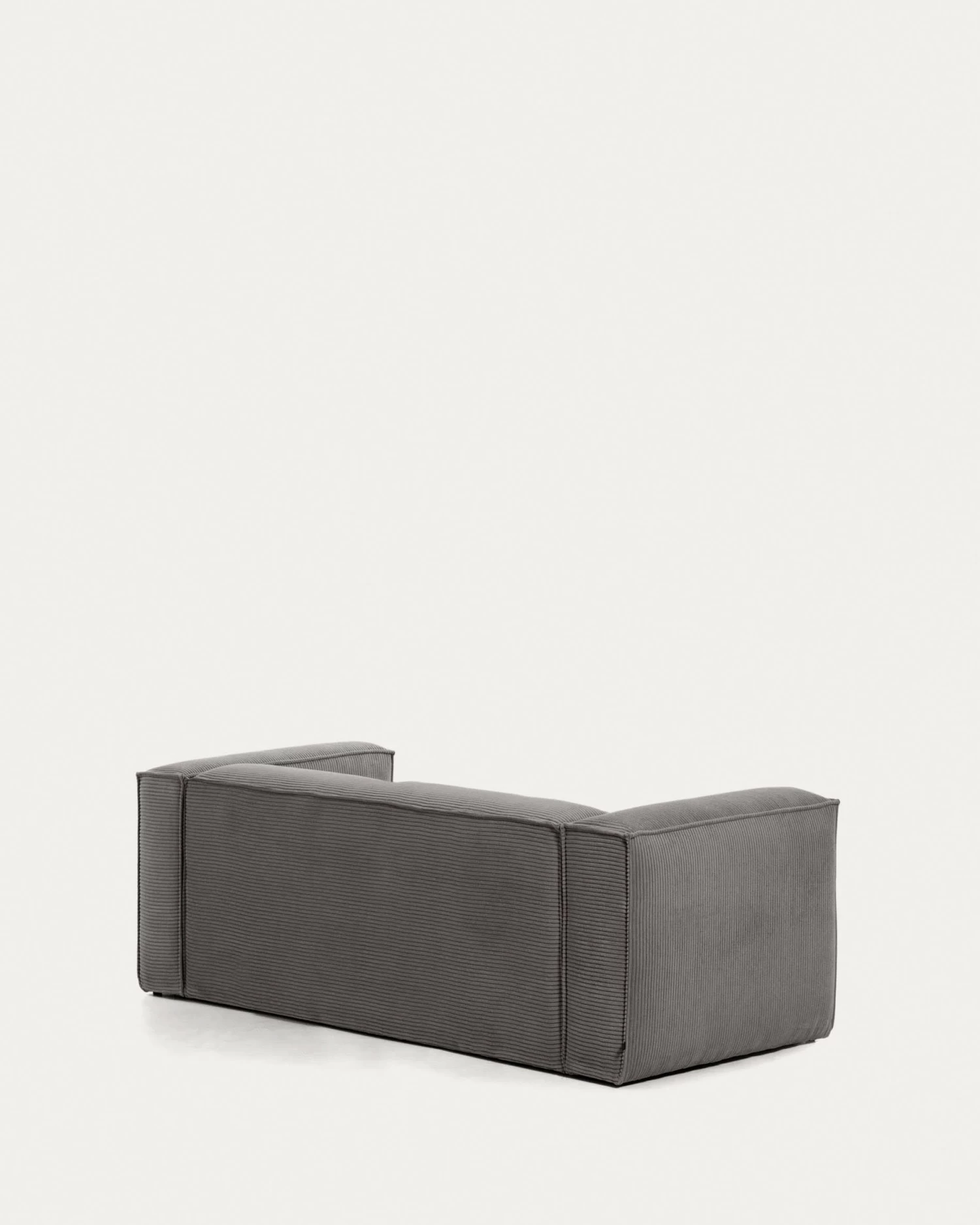 Blok 2 Seater Sofa With Right Side Chaise Longue In Grey Wide Seam Corduroy 240 Cm | Kave Home 11 Blok 2 Seater Sofa With Right Side Chaise Longue In Grey Wide Seam Corduroy 240 Cm | Kave Home - Image 9
