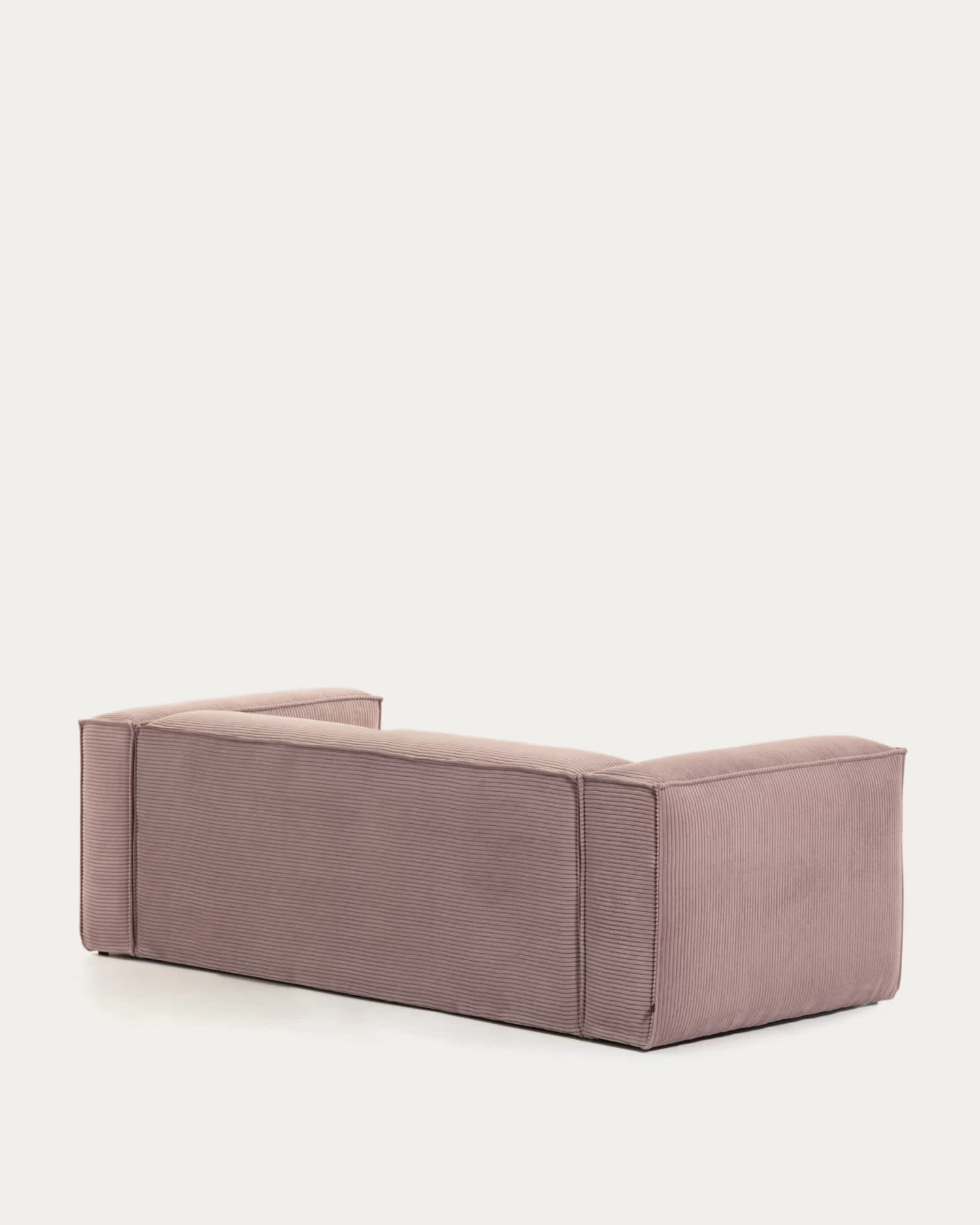 Blok 2 Seater Sofa With Right Side Chaise Longue In Pink Wide Seam Corduroy 240 Cm | Kave Home 10 Blok 2 Seater Sofa With Right Side Chaise Longue In Pink Wide Seam Corduroy 240 Cm | Kave Home - Image 8