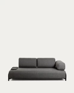 Module 3 Seaters Compo Dark Grey 232 Cm | Kave Home -Quality Furniture Store S583BB02 1V04