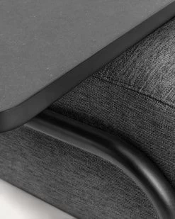 Compo 3 Seater Sofa With Large Tray In Dark Grey 252 Cm | Kave Home -Quality Furniture Store S587BB02 1D02
