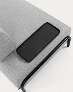 Compo 3 Seater Sofa With Small Tray In Light Grey 232 Cm | Kave Home -Quality Furniture Store S588BB14 1D01