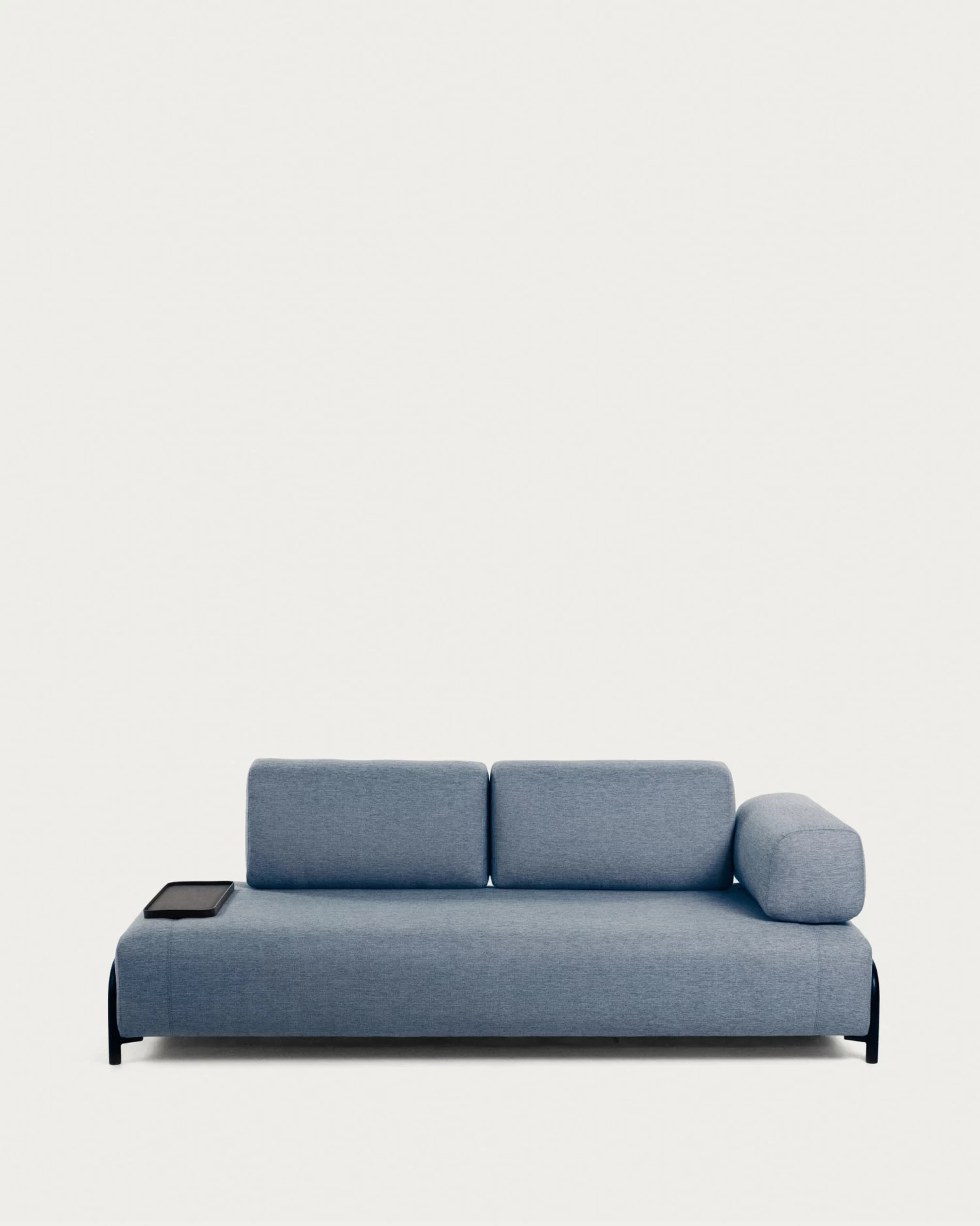 Compo 3-seater Sofa In Blue With Small Tray 232 Cm | Kave Home 3 Compo 3-seater Sofa In Blue With Small Tray 232 Cm | Kave Home