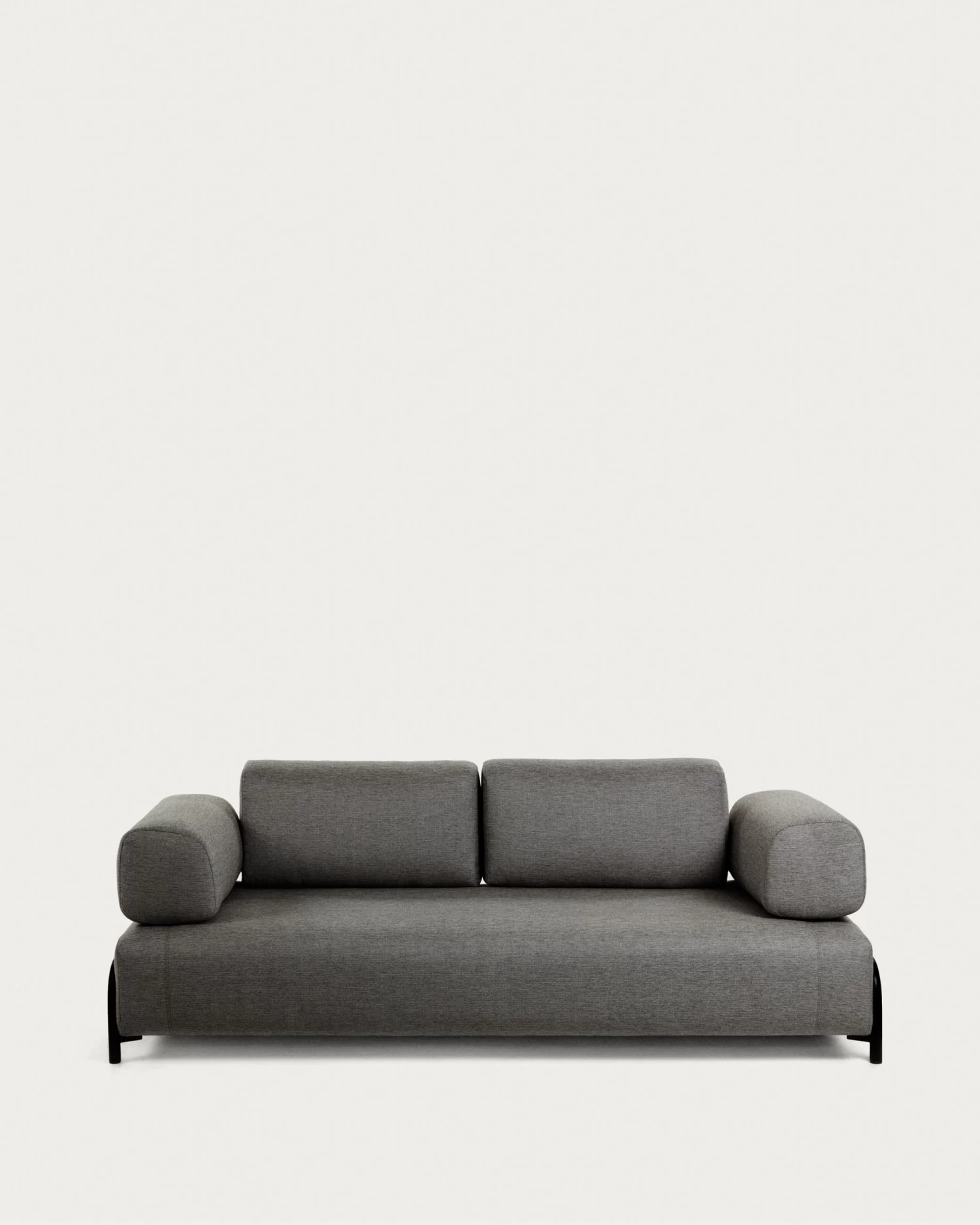 Compo 3 Seater Sofa In Dark Grey 232 Cm | Kave Home 3 Compo 3 Seater Sofa In Dark Grey 232 Cm | Kave Home