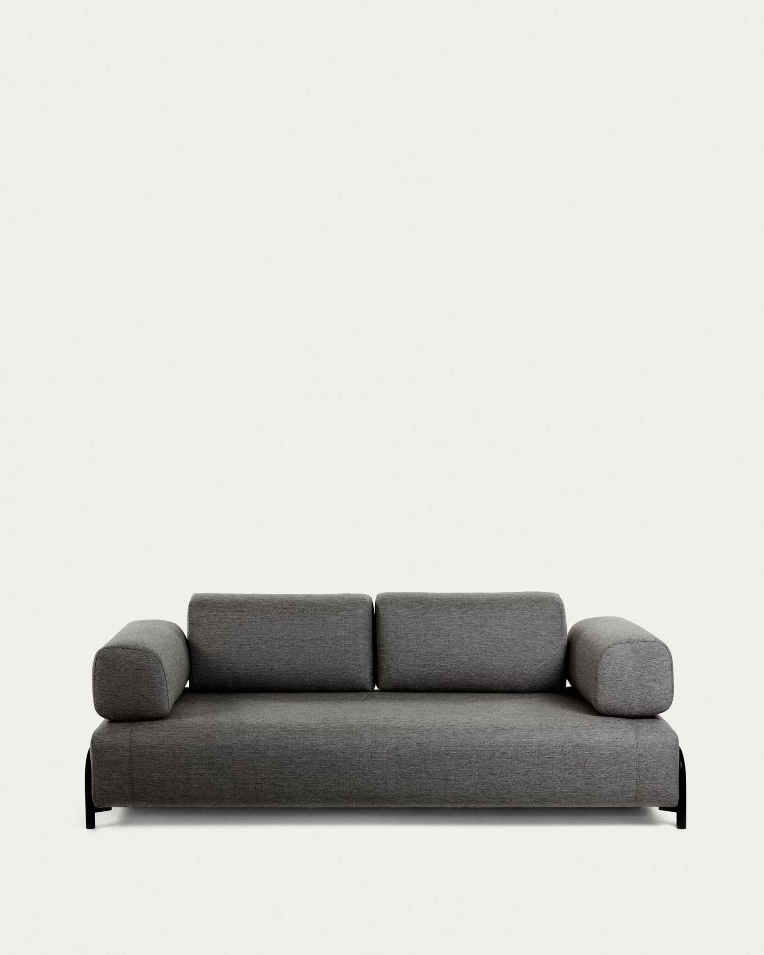 Compo 3 Seater Sofa In Dark Grey 232 Cm | Kave Home 7 Compo 3 Seater Sofa In Dark Grey 232 Cm | Kave Home - Image 5